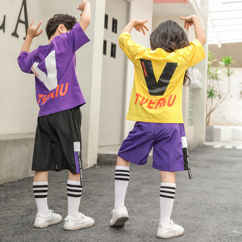 2019 trẻ em Hiệu suất ăn mặc trẻ nhỏ của Hiphop dance Hihop Vũ Costume Shimion Stakes cho Boys and Girls.