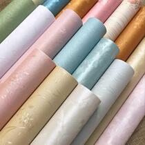 Thickened self-adhesive wallpaper color white beige hotel restaurant self-adhesive wallpaper waterproof wall stickers home big roll strong glue