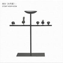 New Chinese-style creative bird candlestick ornaments American-style model room porch decorations Nordic dining table soft decoration crafts