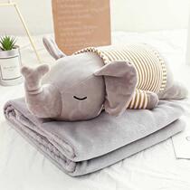 Pillow quilt dual-purpose nap thickening blanket car car pillow two-in-one sleeping blanket office blanket folding