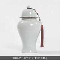 New Chinese Zen Pendant Orchid Ceramic Jar Living Room Wine Cabinet Model Room Sales Office Home Soft Decoration Ornament