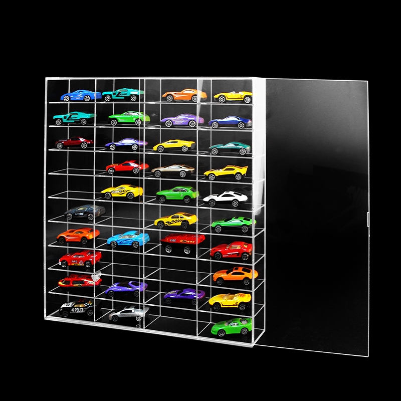 1:64 Wheel with lid toy vehicle mould display rack shelves container display cabinet display cars