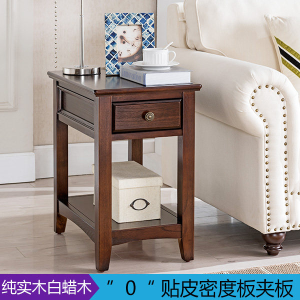 American side corners solid wood small coffee table modern minimalist coffee table square ash wood sofa side cabinet corner cabinet