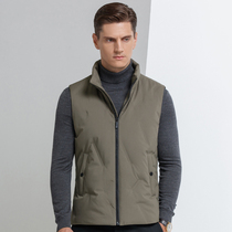 2021 new vest outside Spring and Autumn Leisure stand collar down vest sports leisure down vest mens waistcoat