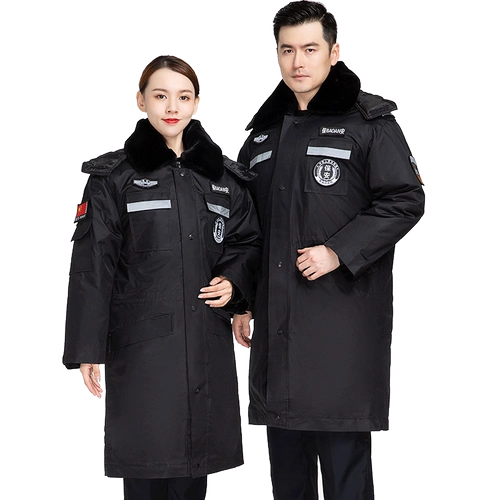 Зимнее длинное пальто, куртка для работы, увеличенная толщина