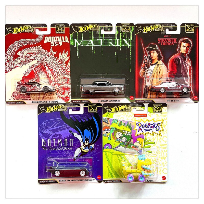 [in Stock] Hot Wheels Entertainment Culture Godzilla R34 Stranger Things the Matrix