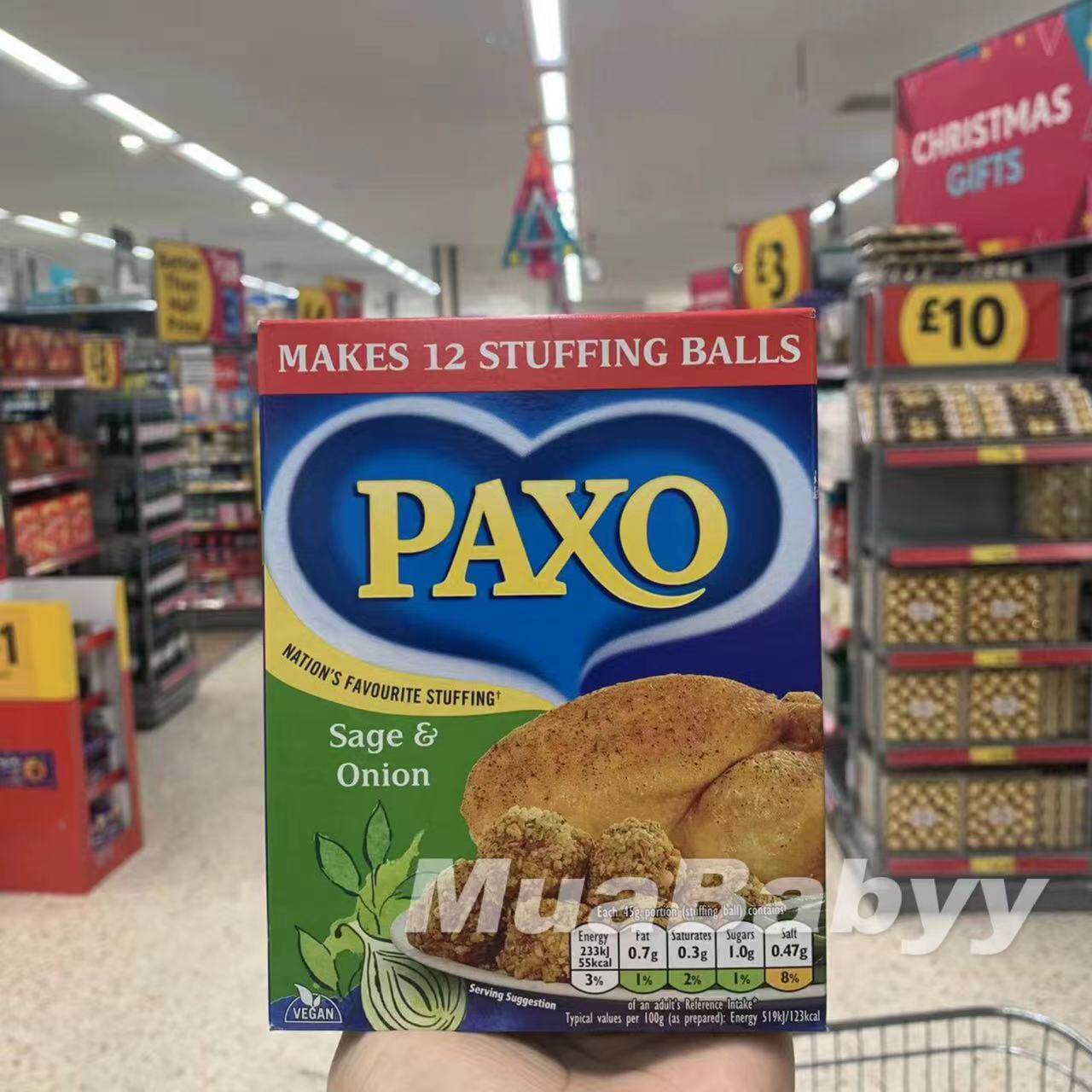 Spot British PAXO SageOnionn sage onion roast chicken powder 170g marinade powder barbecue