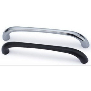 Modern office file cabinet door drawer handle simple bright handle tea handle 96 black aluminum alloy handle