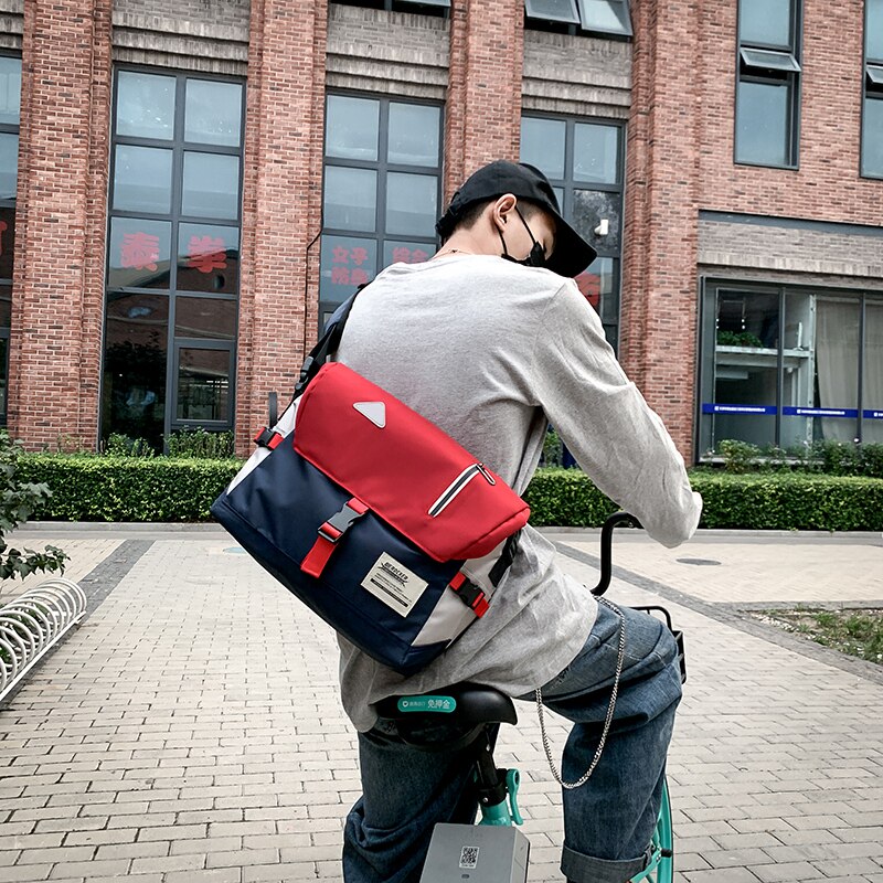 Day Series Tide Skew Satchel Men And Women Sins Street Trend Single Shoulder Bag Sports Casual College Student Mailbag Dead Fly-Taobao