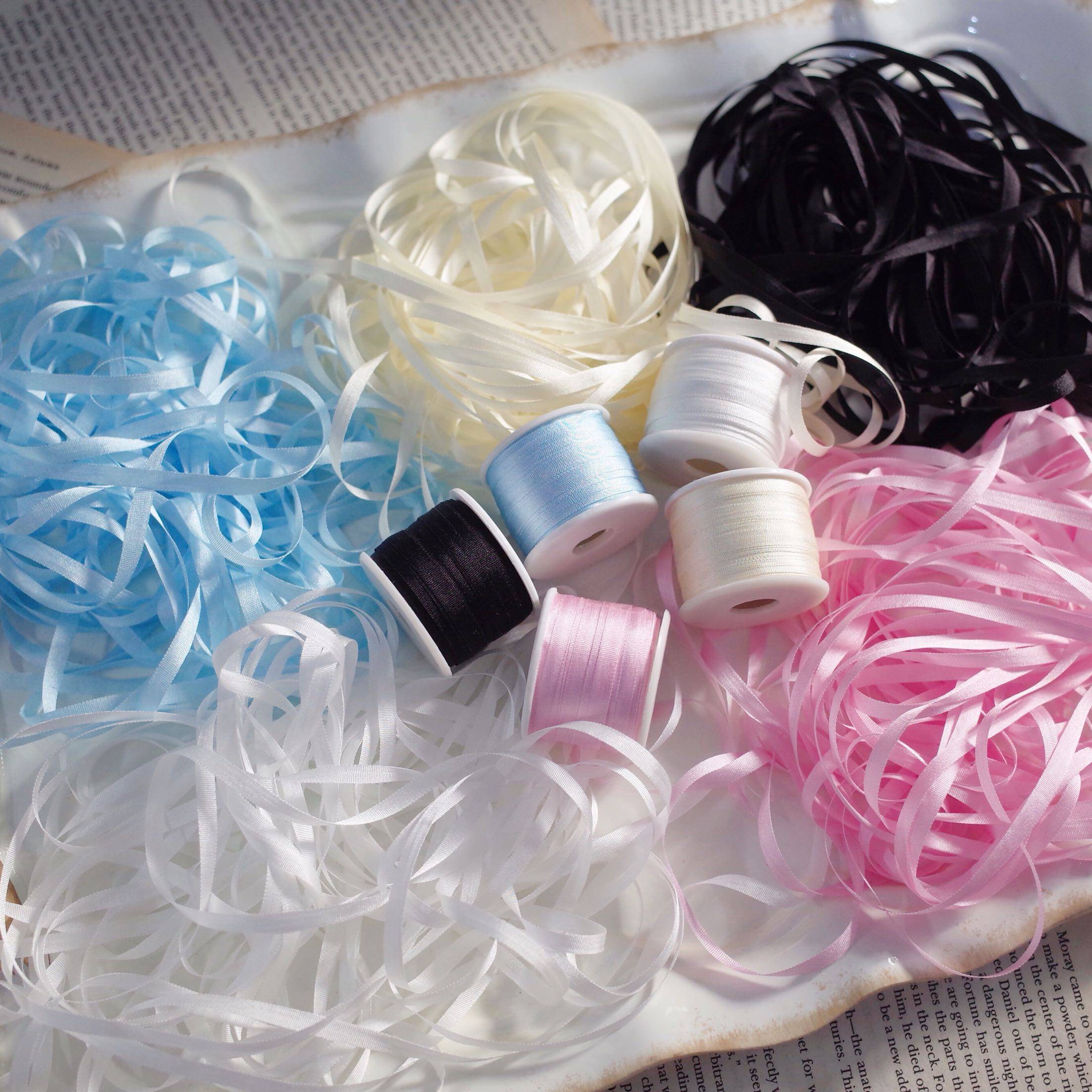 Bjd baby clothes accessories high quality silk ribbon diy accessories 2mm4mm7mm10mm15mm20mm1cm2cm