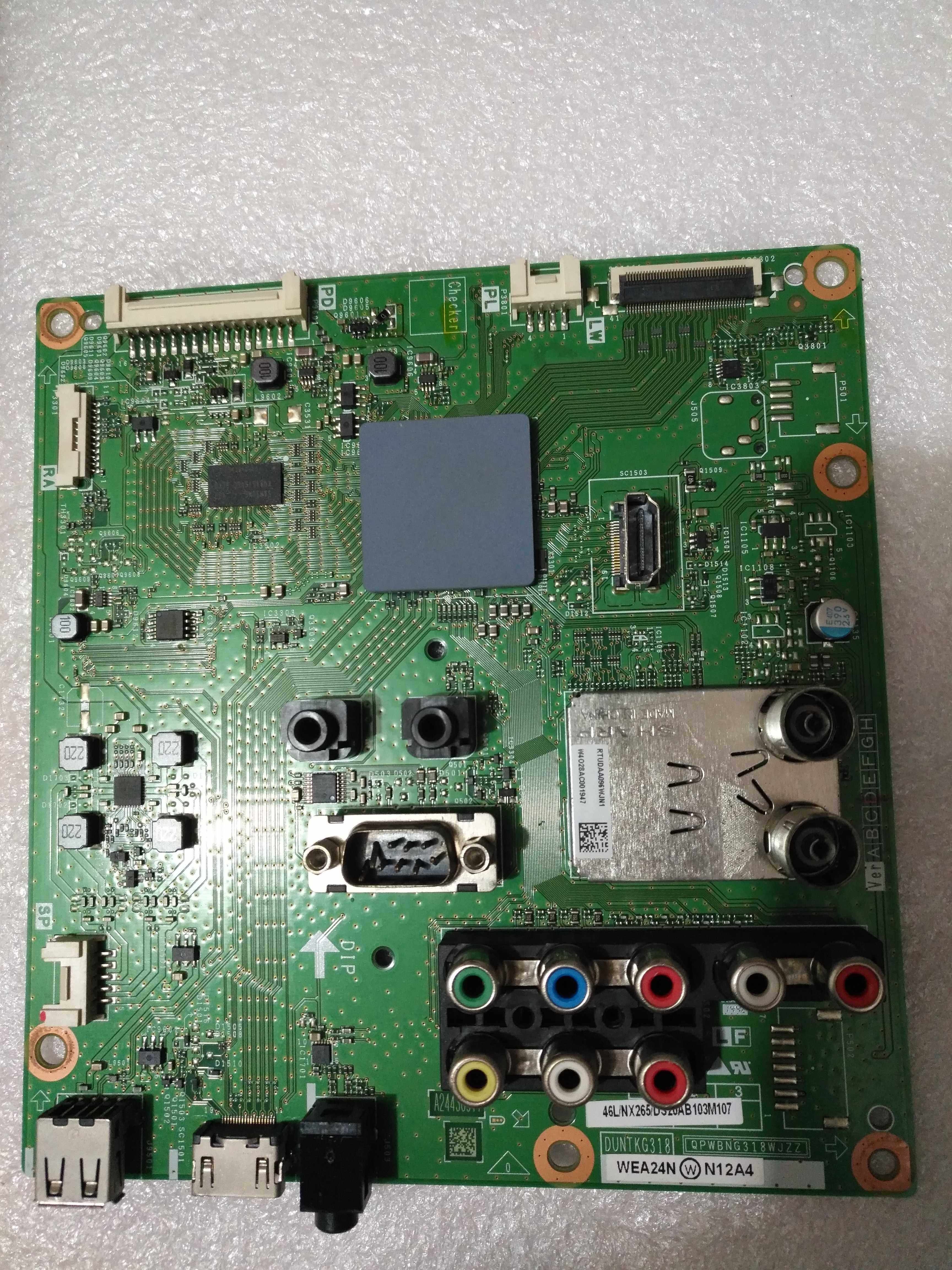 Original Sharp LCD-46LX265A motherboard QPWBNG318WJZZ with screen LK460D3GV100