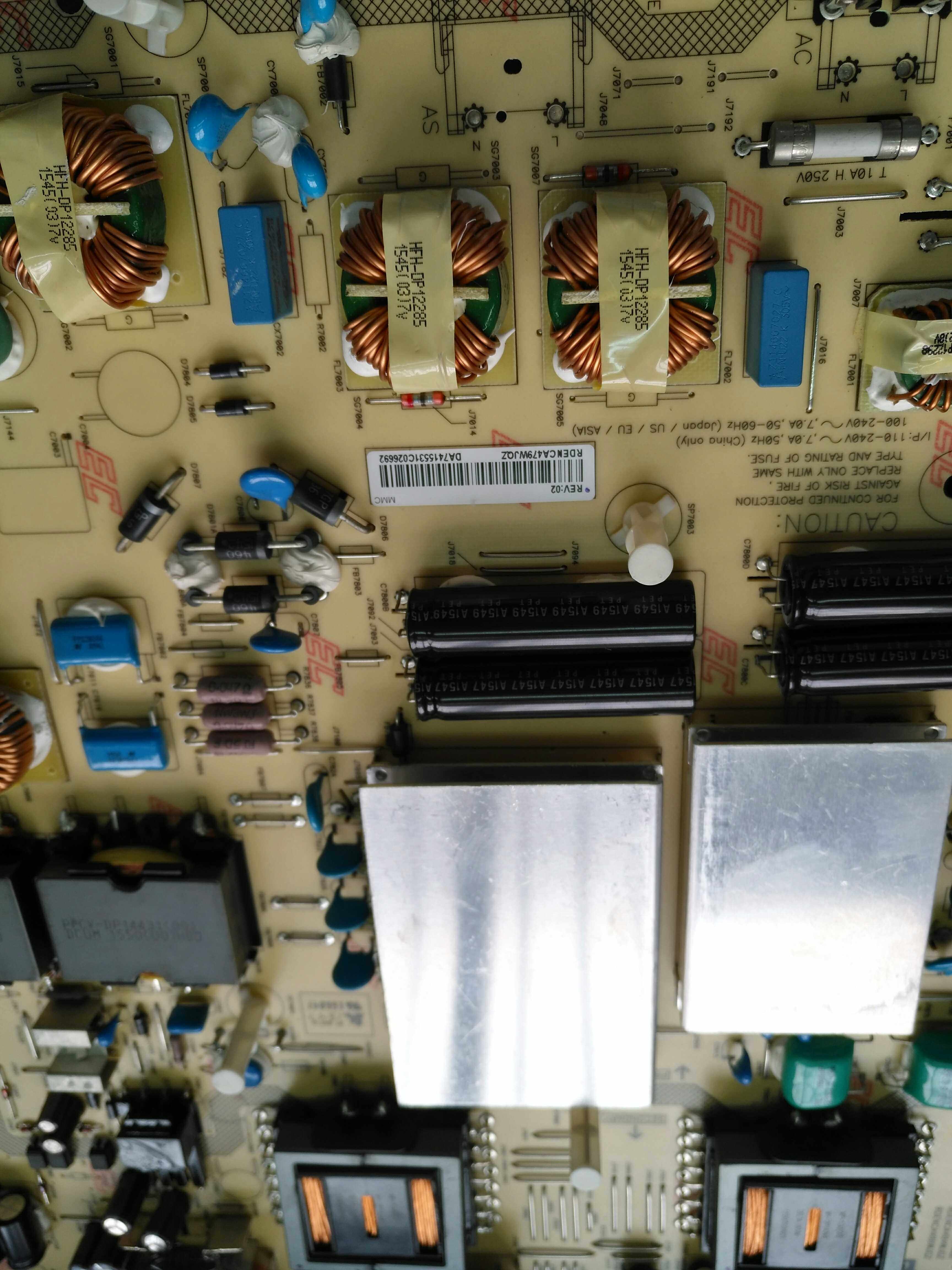 Repair Sharp LCD 80XU35A 80XU35A 80UD30A 70XU30A power supply board RDENCA479WJQZ