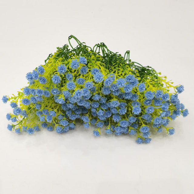 ດອກໄມ້ທຽມ gypsophila flower accessories handmade diy bouquet decoration tank fish plastic with grass plant decoration wall