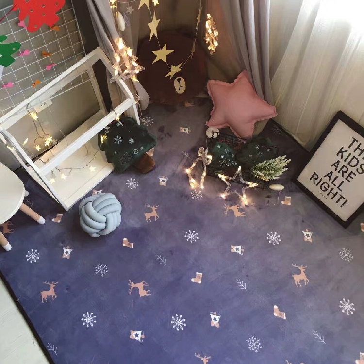 Bắc Âu ins phong cách đơn giản thảm nhung phòng khách phòng ngủ bàn cà phê yoga trẻ em trò chơi leo lên thảm - Thảm sàn