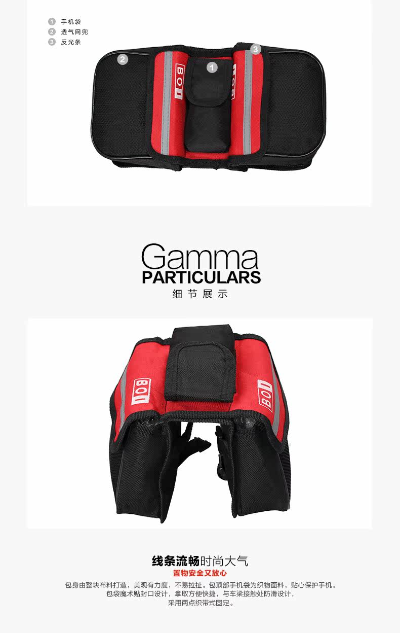 Sacoche pour vélo mixte GAMMA - Ref 2218146 Image 8