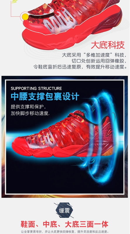 Trang web chính thức mới Giày cầu lông Li Ning Giày nam Giày nữ chính hãng giày thể thao thoáng khí Giày chống trượt siêu nhẹ