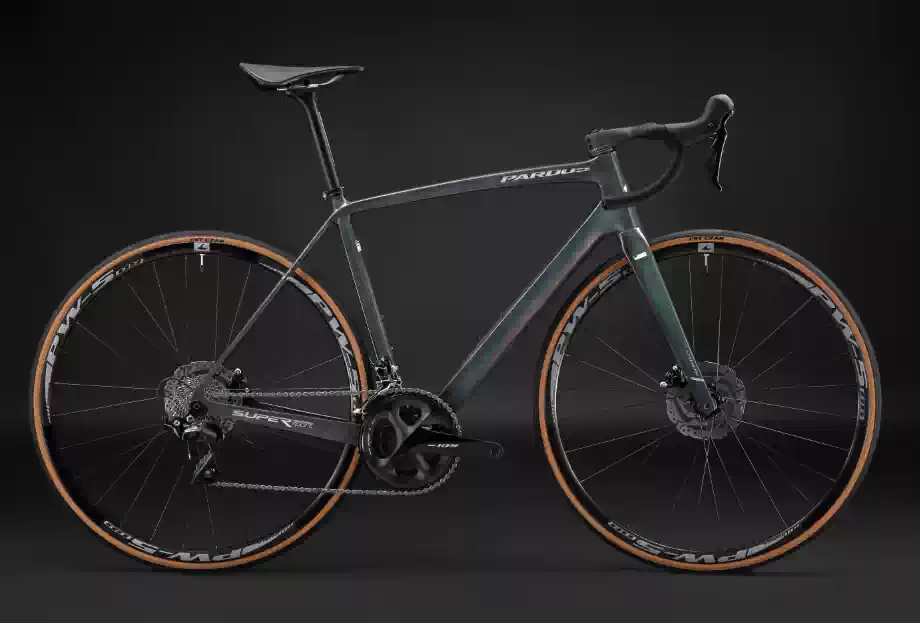PARDUS瑞豹Super Sport碳纤维碟刹公路车 珍珠白22速耐力型 舒适双碟刹公路车