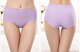 Fat MM underwear women's seamless women's ice silk one-piece mid-waist women's sexy, ສະດວກສະບາຍແລະ breathable ຝ້າຍ crotch briefs ບໍລິສຸດ