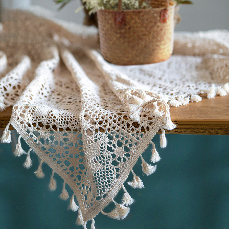 Fairy lemon ins wind lace knitted skeleton with gabb pastoral small fresh tablecloth coffee table
