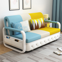 Foldable sofa-bed Dual-use Small Household Type Book Room Balcony Multifunction Single Double Bedroom Folding Bed Telescopic Bed