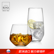 RONA crystal glass wine glass Slovak imported whisky glass heat-resistant household microwave Milk Cup
