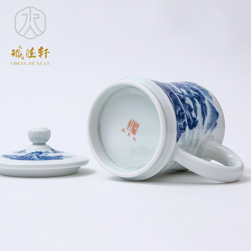 Cheng DE hin jingdezhen ceramic tea set, high - grade pure hand - made porcelain cups meet wind cup yan stranger