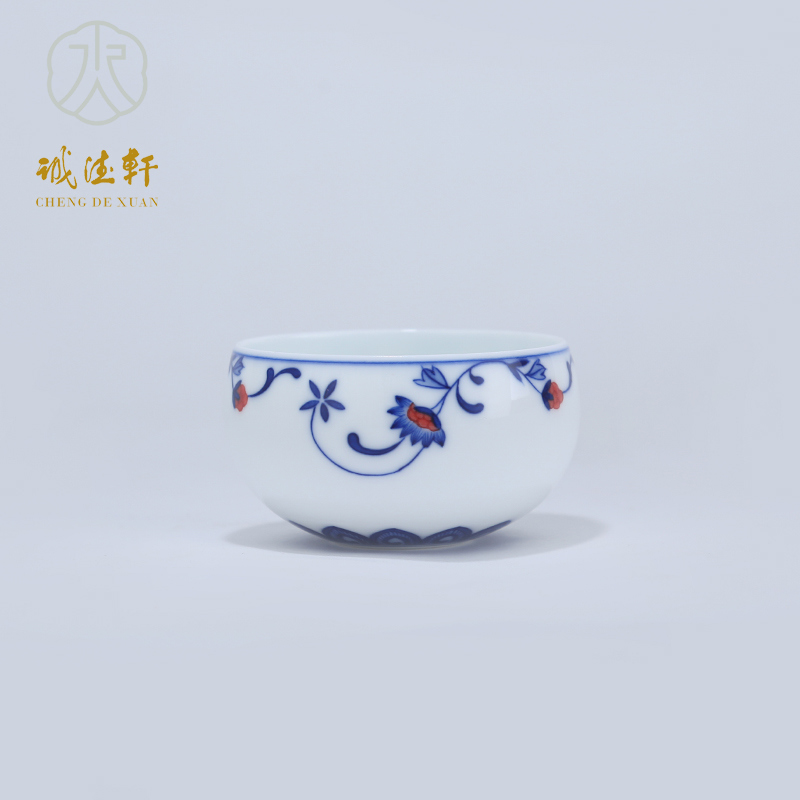 "Custom" cheng DE xuan jingdezhen ceramic kung fu tea cup of pure checking porcelain cup 56 brew the clear