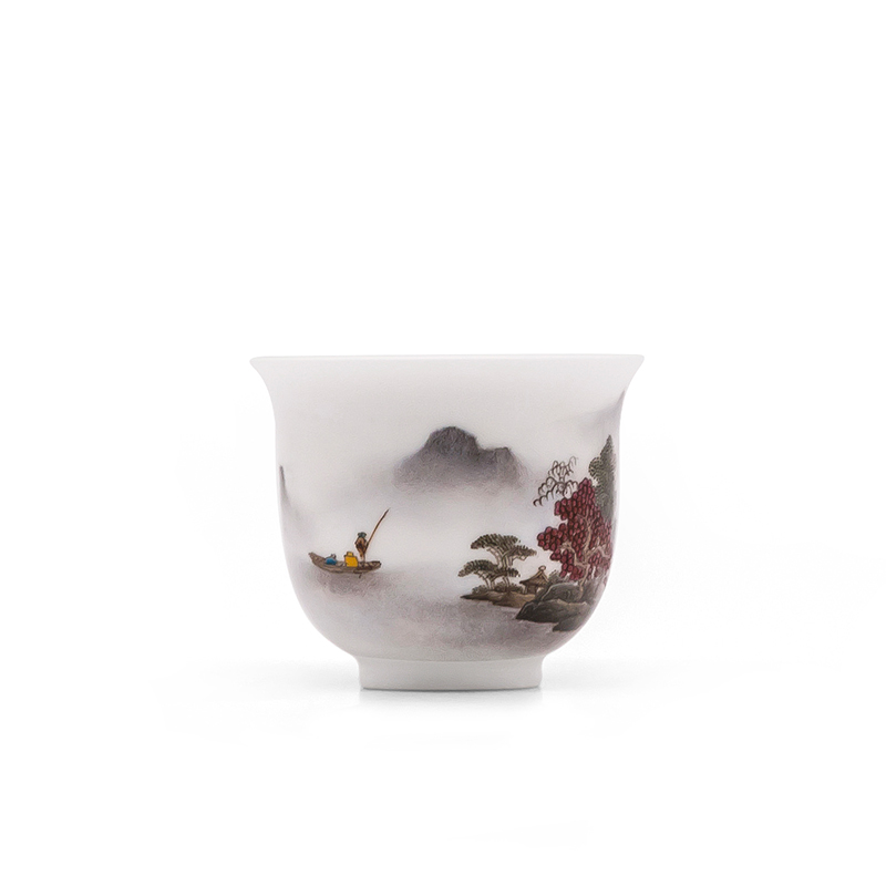 "Custom" cheng DE xuan jingdezhen gift pastel ultimately responds a cup of kung fu tea 25 single CPU gusu outside the city