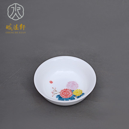 Cheng DE xuan tea sets jingdezhen checking ceramic cup set hand - made single CPU master cup 116 color the four seasons of flowers