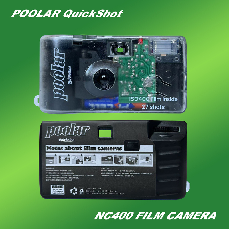 Poolar Jelly Disposable Camera Retro Film Point-And-Shoot Camera Student Entry-Level Birthday Creative Gift