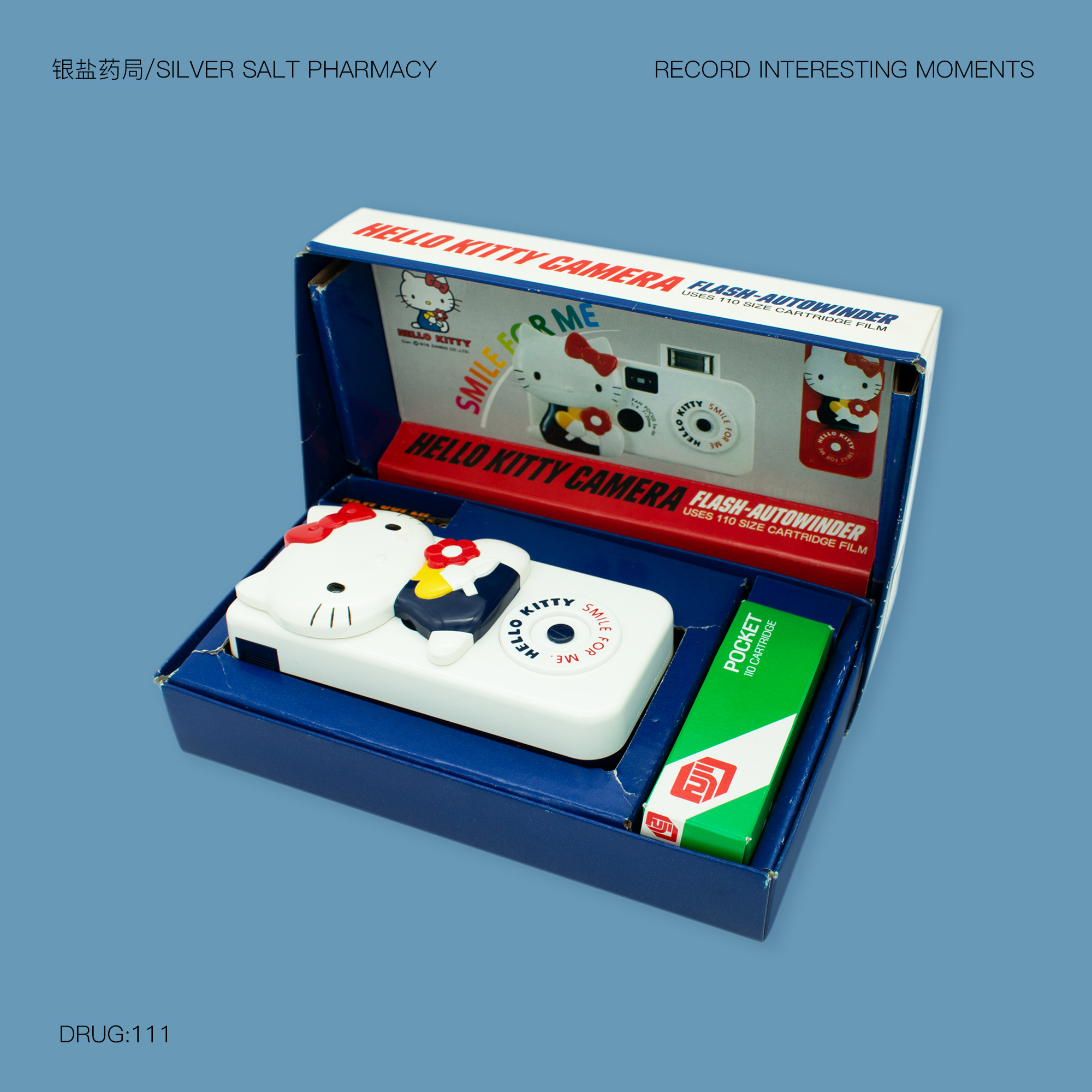 (Solitary Display) Fuji Hello Kitty110 Fully Automatic Retro Film Fool Camera New