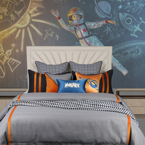  Childrens room model room bedding high-end villa hotel ten-piece modern model room bedding Light luxury