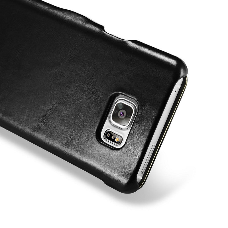 iCarer Vintage Series Side Open Handmade Genuine Cowhide Leather Case Cover for Samsung Galaxy Note 5