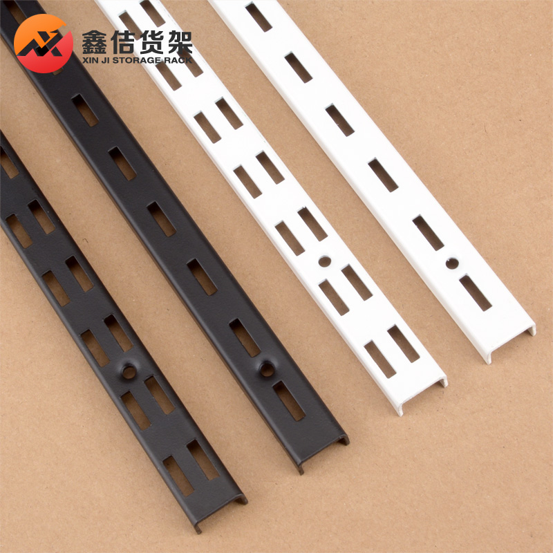 AA Post Bar Black White Baking Varnish Upper Wall Column Bracket Steel Strip Clothing Store Prop Display Stand Column Square Column Hook rack