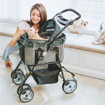 Brand new Pedeau pet cart 415-Separable removable and increased portable comfort Light Dog Cat Car Exclusive Green