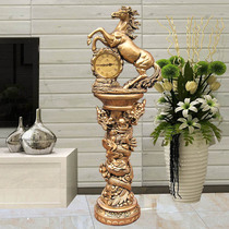 Living room floor clock European villa standing clock modern minimalist clock fashion antique clock art clock vertical watch