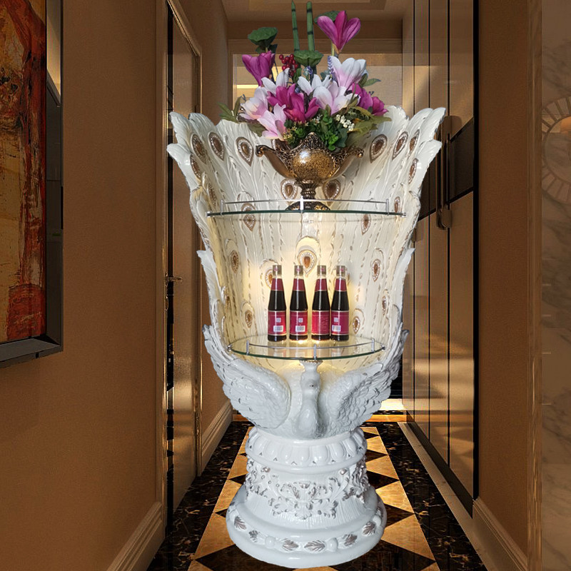 Corner Cabinet Wall Corner Cabinet Han Style Wine Cabinet Eurostyle Living Room American Minimalist Art Decoration Cabinet Dining Room Wine Rack Swing