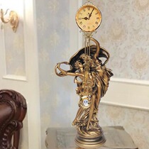 Living room silent clock European clock swing craft clock art ornaments classical home decoration couple dance clock