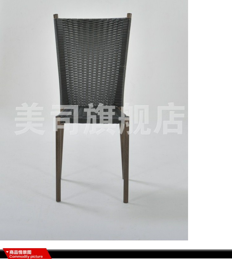 Chúng tôi Nội thất sân vườn ngoài trời Ghế đan bằng mây đơn giản hiện đại Ghế ăn mây nhựa Ghế cafe Ghế giải trí Ghế - Bàn ghế ngoài trời / sân ghe ngoai troi