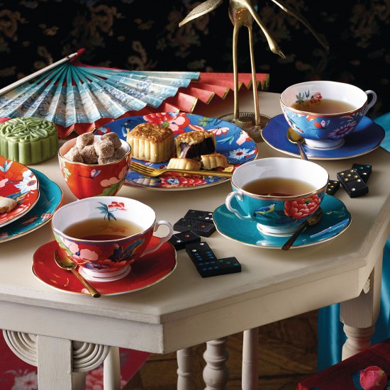 Spot Vương quốc Anh Wedgwood Paeonia Blush Peony Phong cách Trung Quốc xương máy pha cà phê đường bát sữa đồ pha cafe