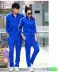 Bộ đồ thể thao mận nam xuân hè thu đông Đàn ông và phụ nữ tay dài chạy bộ thể thao đôi áo len giản dị hai dây áo cầu lông Thể thao sau