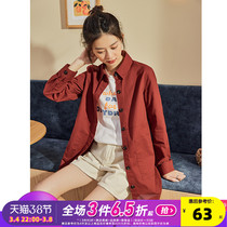 TangShi 2020 Autumn Dress New Long Sleeve Shirt Womens Long Style Vintage Hong Kong Flavor Outer Wear Design Versatile Jacket Top