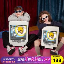 Luggage small mens and womens 24 inch rabbitski boarding box sturdy trolley case 2021 code light suitcase durable