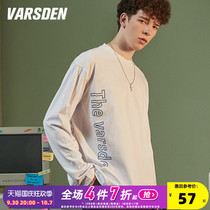 Varsden Walsdan 2022 New Spring and Autumn Mens Long Sleeve T-Shirt Loose Casual Undershirt Undercover Top