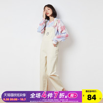Tang Shi spring and summer new casual pants strap pants womens Korean version loose age-reducing jumpsuit straight slim versatile small man