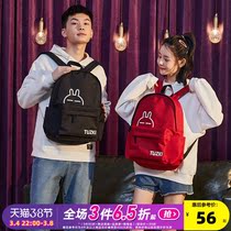 Rabbitski co-brand] 2021 new school bag backpack backpack womens middle and high school students mens Korean version fashion
