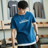 Летняя хлопковая японская трендовая брендовая футболка с коротким рукавом для школьников, сезон 2021, круглый воротник