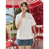 Летняя футболка polo, модная хлопковая футболка с коротким рукавом, короткий рукав, подходит для подростков