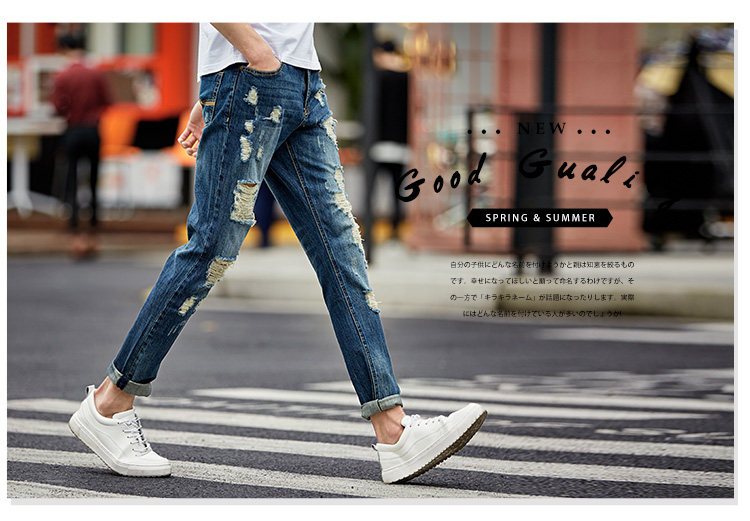 Jeans pour jeunesse coupe droite TONLION pour printemps - Ref 1479771 Image 7