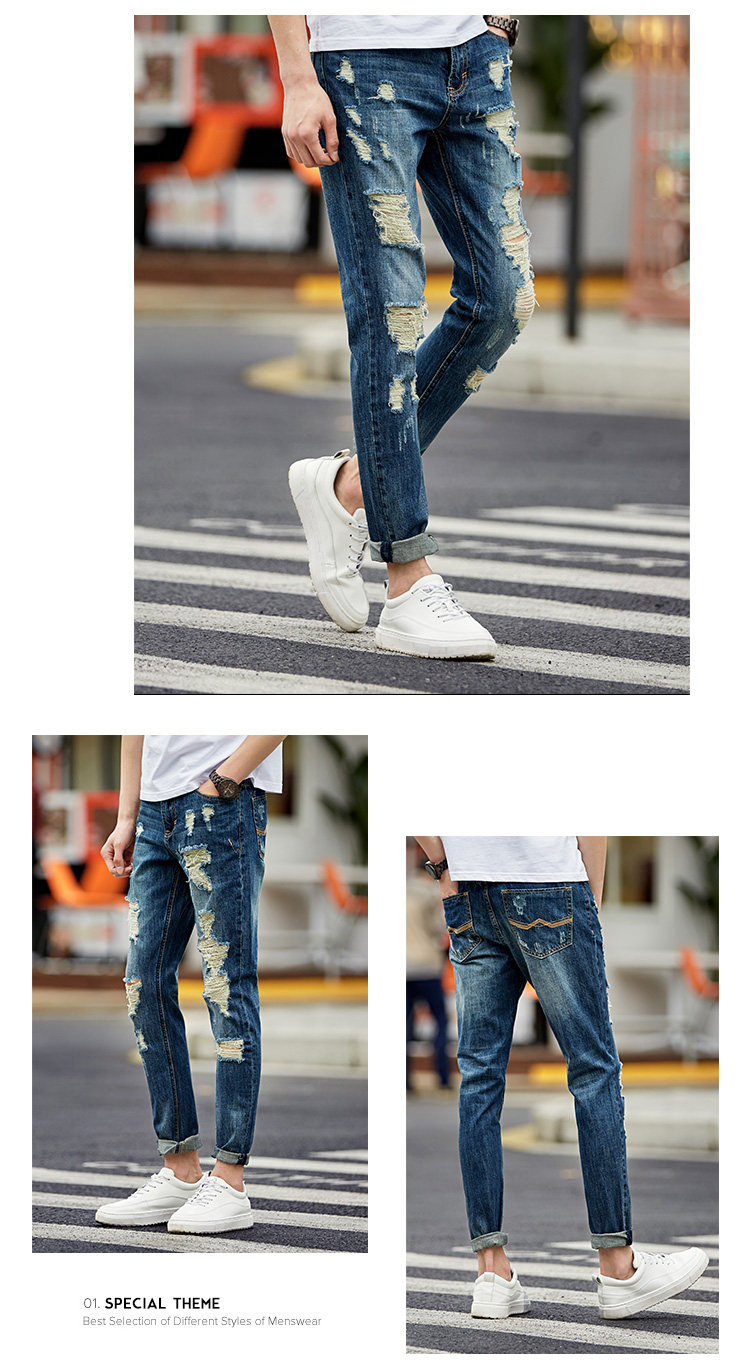 Jeans pour jeunesse coupe droite TONLION pour printemps - Ref 1479771 Image 17